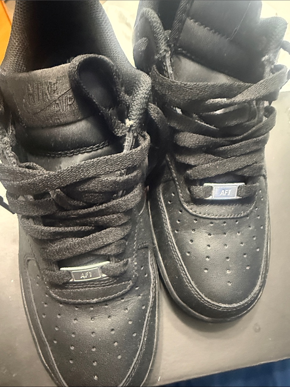 Nike Black Men's Low-Top AF1 Sneakers